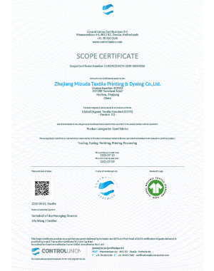 GOTS Certificate 20200805