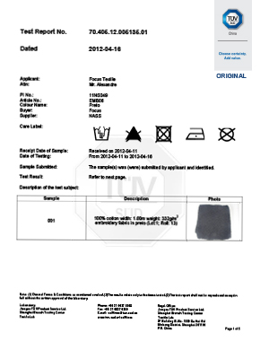 TUV TEST REPORT