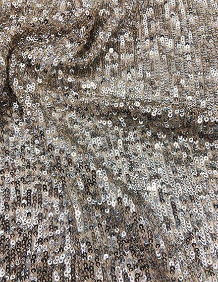 SS180910-SQ09 Metallic Gold Baby Sequin Fabric