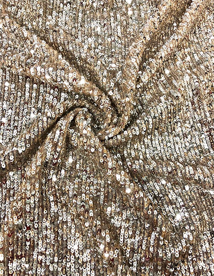 SS180910-SQ09 Metallic Gold Baby Sequin Fabric