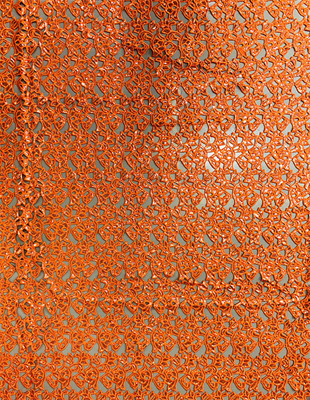 Orange Luxury Sequin Fabric SS150513-SQ01