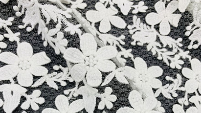 Embroidered Fabric For Wedding Dress