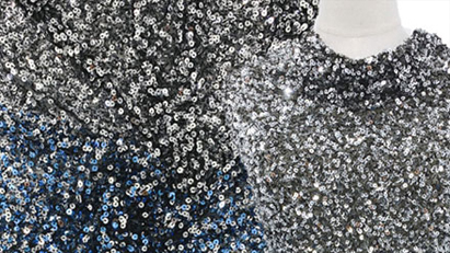 embroidered sequin mesh fabric